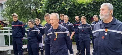 Remise de médailles aux sapeurs-pompiers