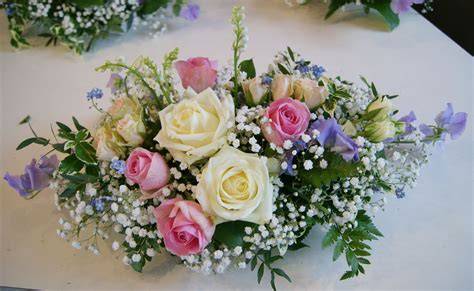 Centre de table bouquet de roses