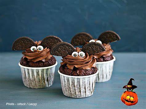 muffins chocolat Halloween chauve-souris