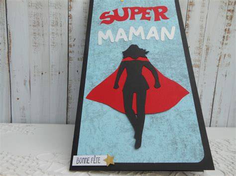 Carte humoristique maman super héroïne