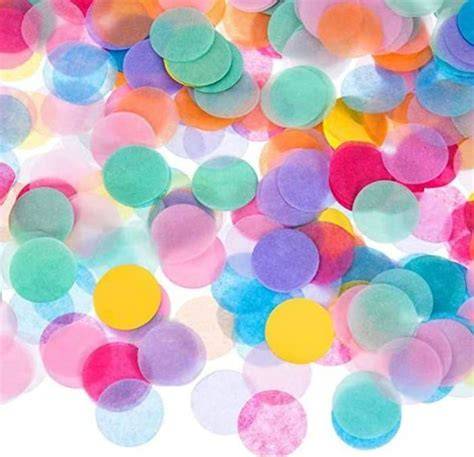 Confettis en papier de soie