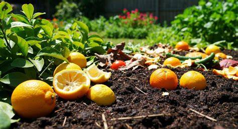 Compostage des citrons et oranges