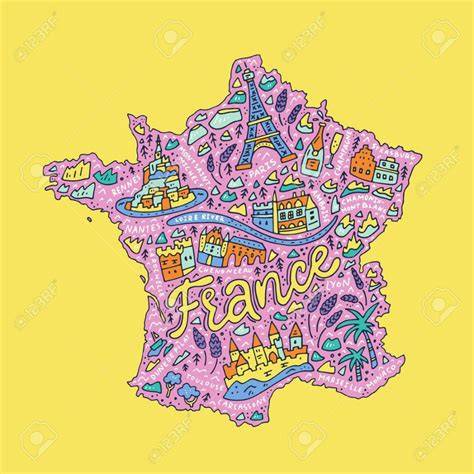 Carte de france animée icônes tracés