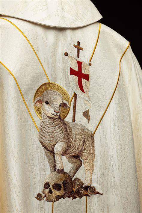 image de l’agneau pascal et Jésus