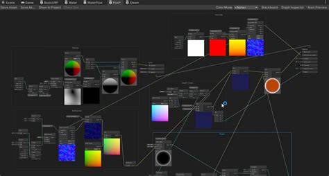 Schéma Shader Graph carte déformée