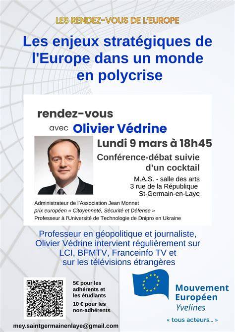 Olivier Védrine conférence géopolitique Europe