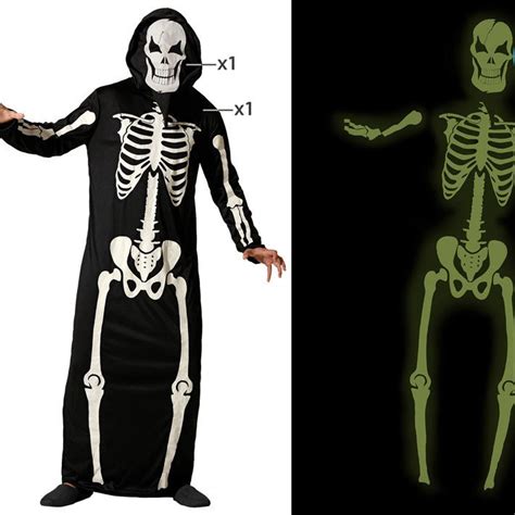 Costume de squelette et accessoires essentiels (image informative)