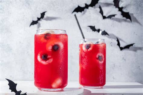 boisson rouge Halloween grenadine fruits rouges