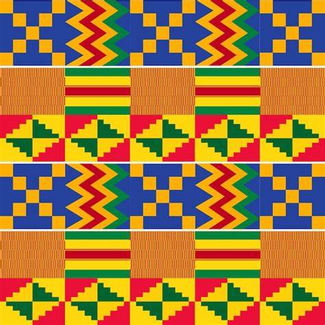 Tissu kente ghanéen motifs colorés