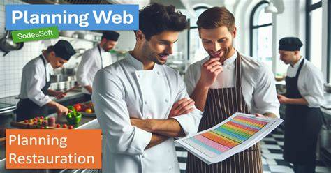 planning restaurant cuisine salle