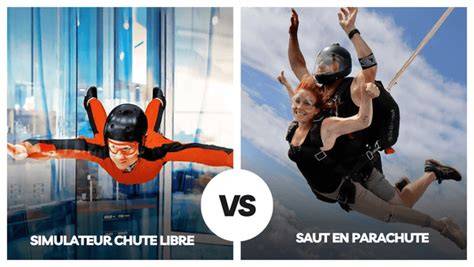 Comparatif saut parachute et soufflerie