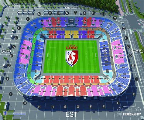 Plan des portes du Stade Pierre-Mauroy