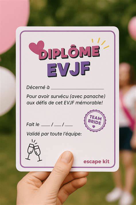 Boîte EVJF mystérieuse avec accessoires