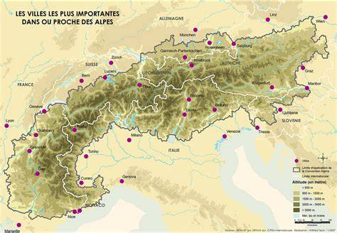 Carte itinéraire romantique Alpes autrichiennes
