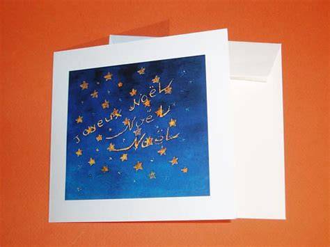 Ciel étoilé carte scrap Noël