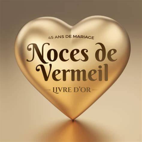 Diplôme anniversaire noces de vermeil A4