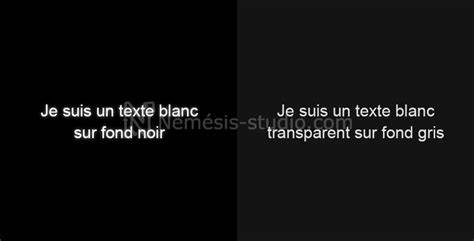 Contraste texte noir fond blanc