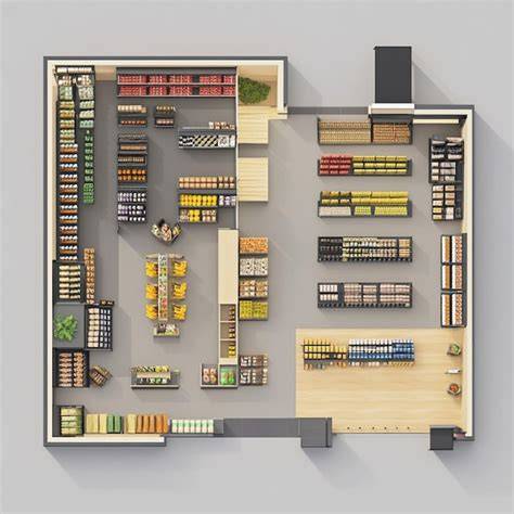 plan du magasin et zones rayon vrac