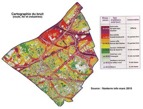 Carte stratégique du bruit à Angers