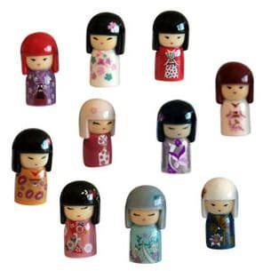 Collection complète des six fèves Kimmidoll