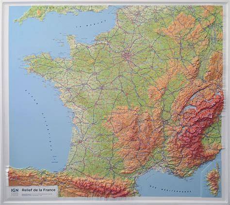 Carte 2D avec relief et caméra