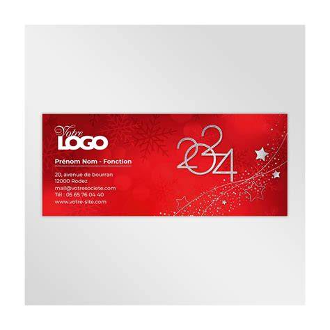 signature mail professionnelle carte de vœux
