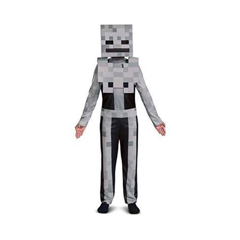 squelette Minecraft enfant costume pixelisé