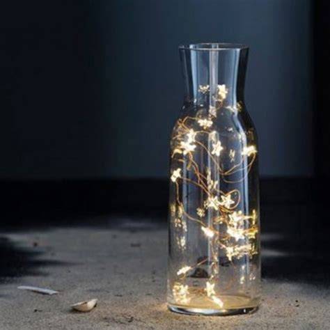 Guirlande lumineuse dans bocal verre