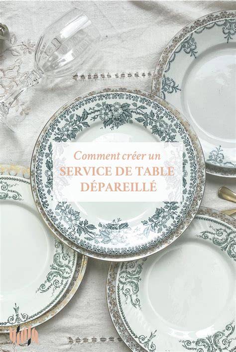 tendances modernes: vaisselle dépareillée et centres de table