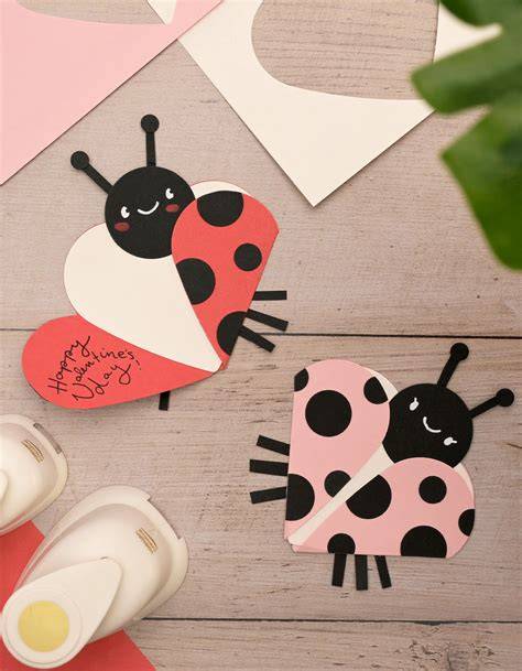 carte Saint-Valentin coccinelle DIY