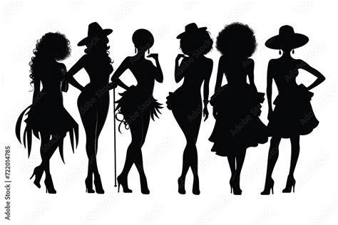Silhouette de drag queen en performance