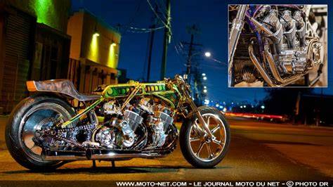 Dragster Honda CB750 Galaxy trois moteurs