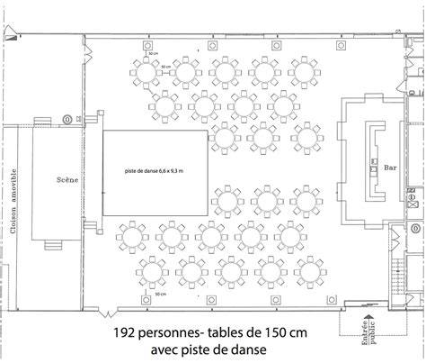 plan de salle mariage avec tables