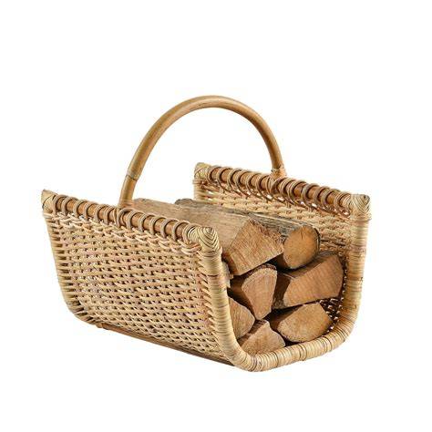 Panier à bûches cadre naturel