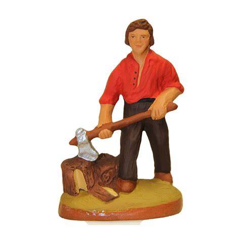 santon bûcheron crèche provençale 10 cm