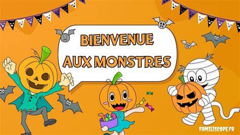 Affiche d'accueil Halloween sur porte (image de bienvenue)