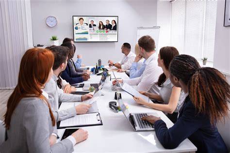 visioconférence professionnelle avec agenda
