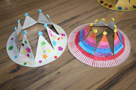 base de couronne en assiette carton
