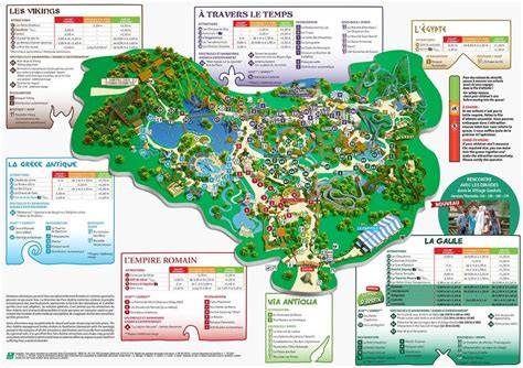 Carte du parc et zones d’attractions