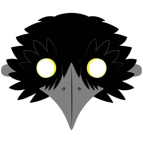 Masque gothique corbeau imprimé en 3D