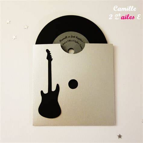 Pochette vinyle rock mariage kraft