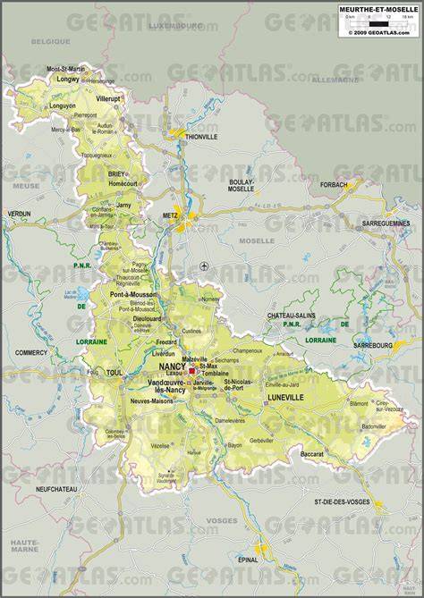 carte region Meurthe-et-Moselle lieux evenement