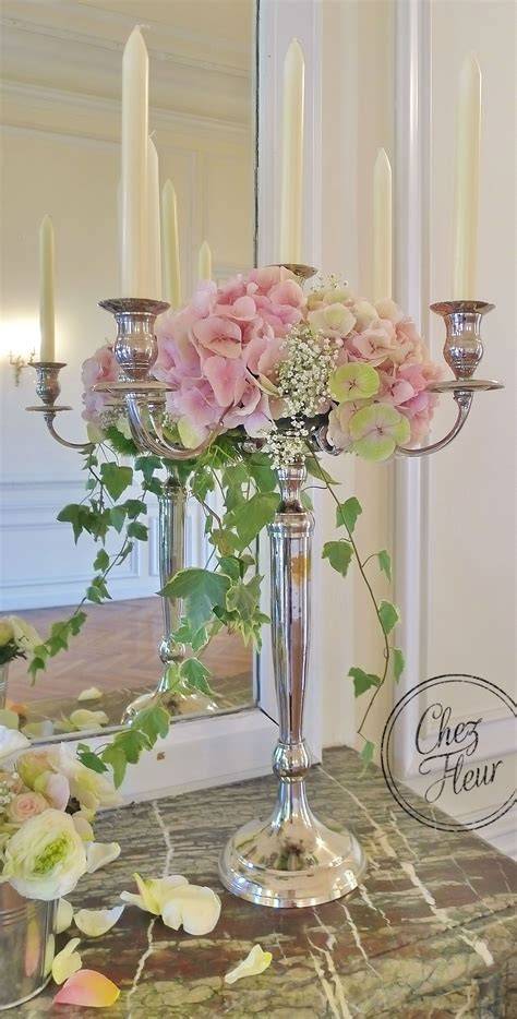 centre de table romantique roses bougies