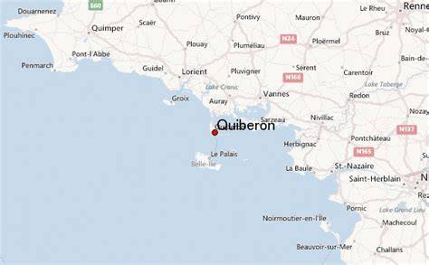 carte localisation Quiberon et environs