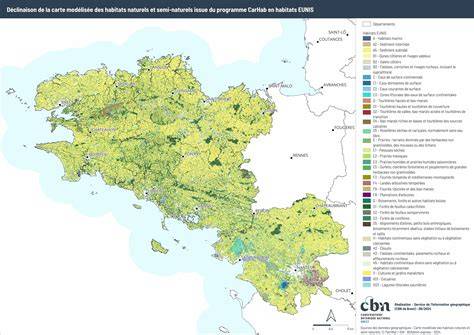 Carte des habitats de chiroptères et points d’observation