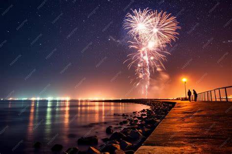 Feux d’artifice sur la plage de La Concha