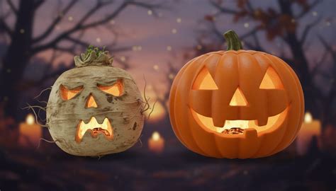 Navet lanternes vs citrouille Halloween