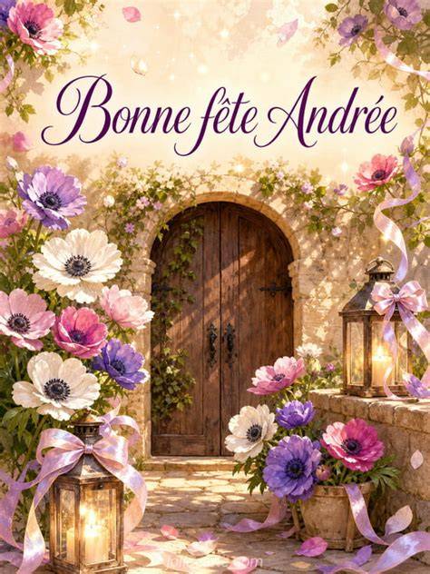 Carte de bonne fête Andrée