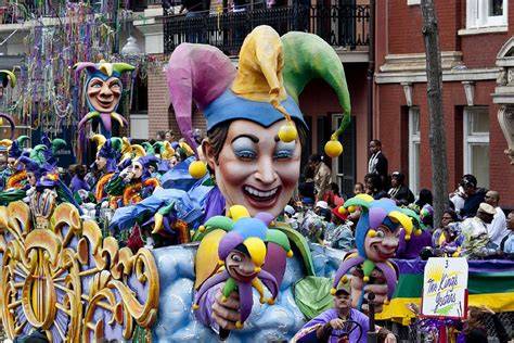 Défilé coloré de carnaval Mardi gras