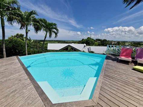 Villa Guadeloupe piscine débordement mer